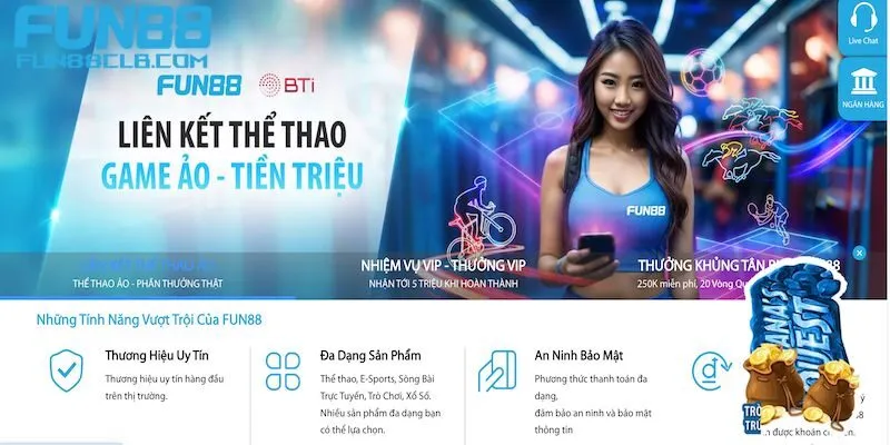 Tìm hiểu các ưu điểm nổi bật tại sân chơi Fun88